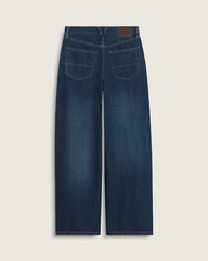 Check-5 Low Rise Baggy Pants - Dark Rinse Blue