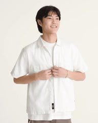Larkspur Solid Shirt - Marshmallow White