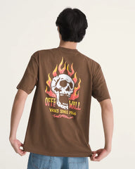 Off The Wall Fever T-Shirt - Vintage Cocoa Brown