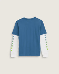Kids Twofer Long Sleeve Shirt - True Navy Blue