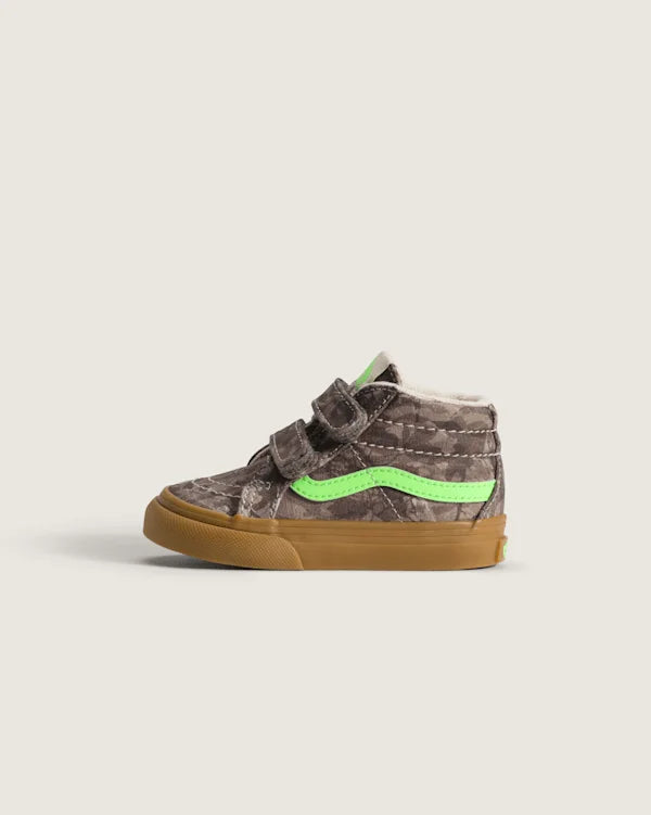 Toddler Sk8-Mid V Shoe - Camo Gecko Green