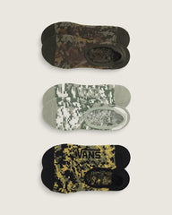 Printed Canoodle Socks 3-Pack - Neutral Olive Green / Marshmallow White