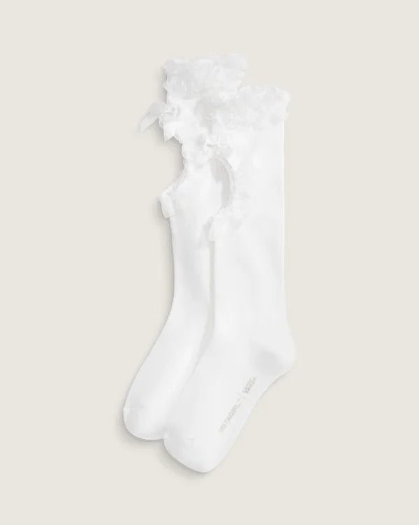 Vans X METAGIRL Ruffle Knee High Sock - MetaGirl Blanc De Blanc White