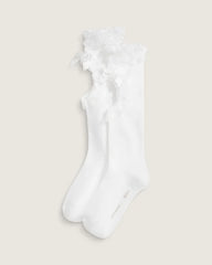 Vans X METAGIRL Ruffle Knee High Sock - MetaGirl Blanc De Blanc White