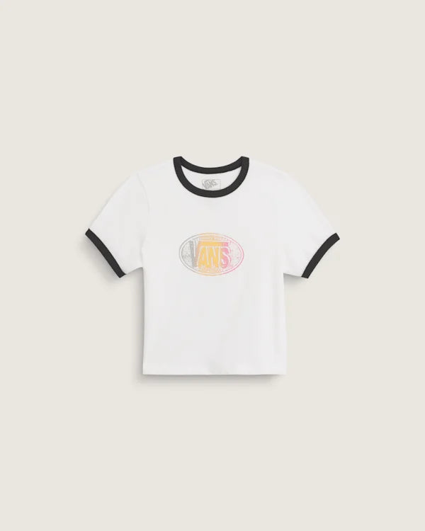 Kids Trademarked Ringer T-Shirt - White