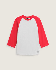 Standard Raglan T-Shirt - Crimson Haze Red / Ash Heather Grey