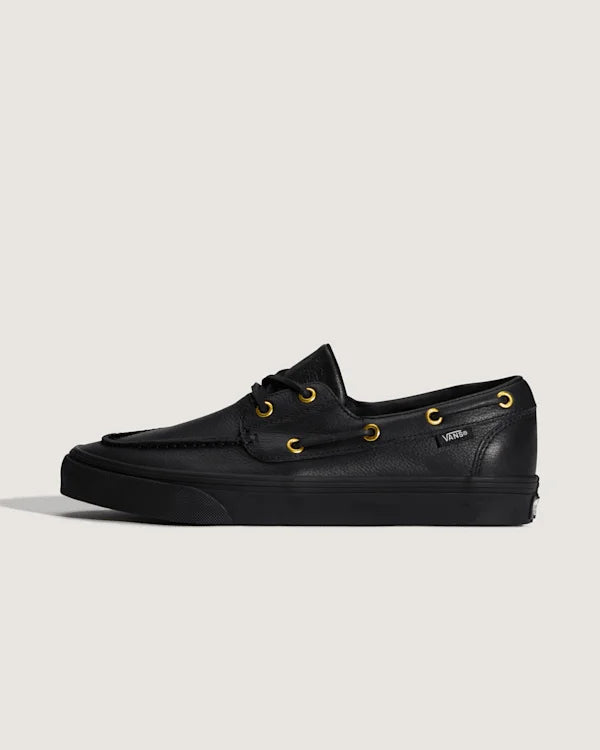 2-Eyelet Boat Shoe - Black