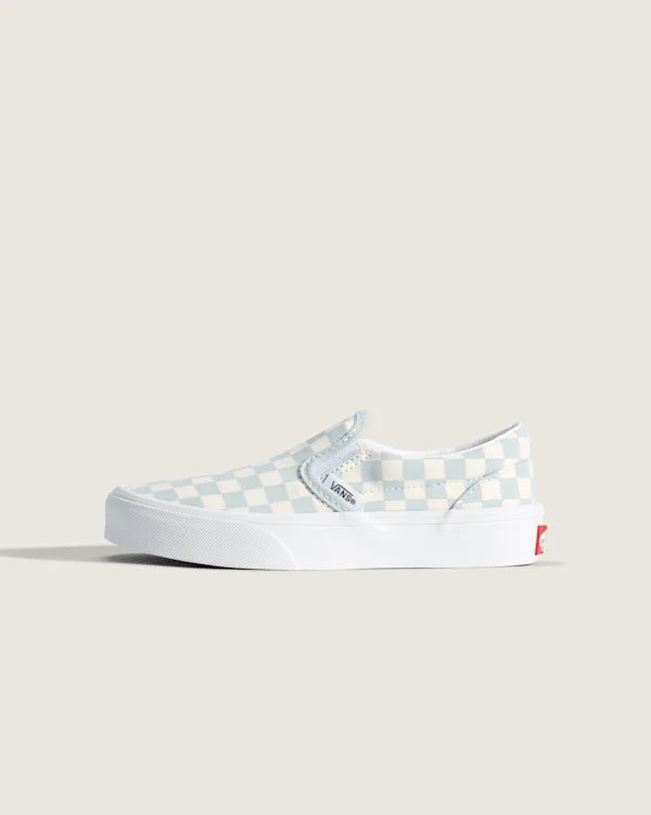 Little Kids Classic Slip-On Checkerboard Shoe - Checkerboard Dawn Mist Blue