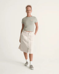Canvas Midi Skirt - Natural Seed Beige