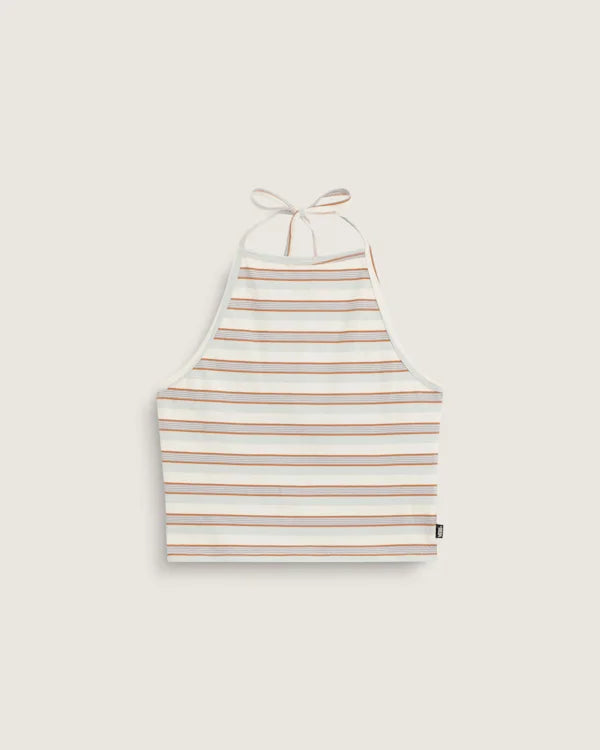 High Neck Halter - Almond Crisp Beige