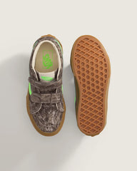 Little Kids Sk8-Mid V Shoe - Camo Gecko Green