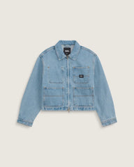 Emily Boxy Work Wear Jacket - Stonewash Blue