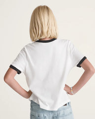 Kids Trademarked Ringer T-Shirt - White