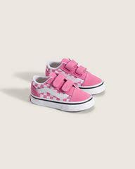 Toddler Old Skool V Checkerboard Shoe - Checkerboard Fizz Pink