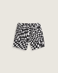 Primary II Elastic Printed Boardshorts - Black / White