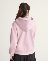 Salton Washed Full Zip Hoodie - CORAL BLUSH