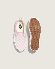 Little Kids Classic Slip-On Checkerboard Shoe - Checkerboard Powder Pink / True White