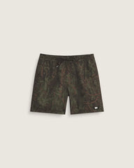 Primary II Elastic Printed Boardshorts - Obsidian Fern Green
