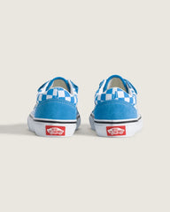 Little Kids Old Skool V Checkerboard Shoe - Checkerboard Bright Azure Blue