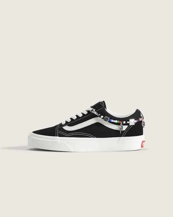 Big Kids Old Skool Shoe - Charms Black / Marshmallow