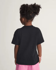Little Kids Twisted Joy T-Shirt - Black