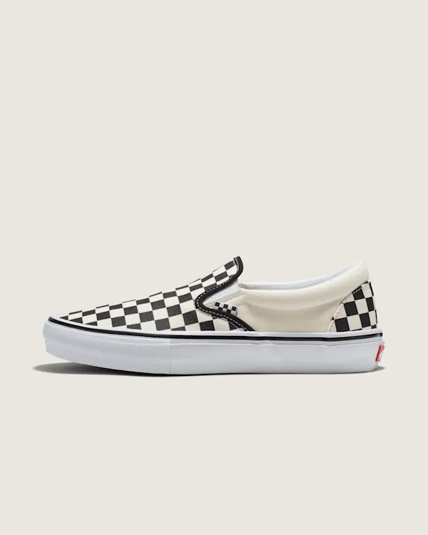 Skate Slip-On Checkerboard Shoe - Checkerboard Black / Off White