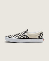Skate Slip-On Checkerboard Shoe - Checkerboard Black / Off White