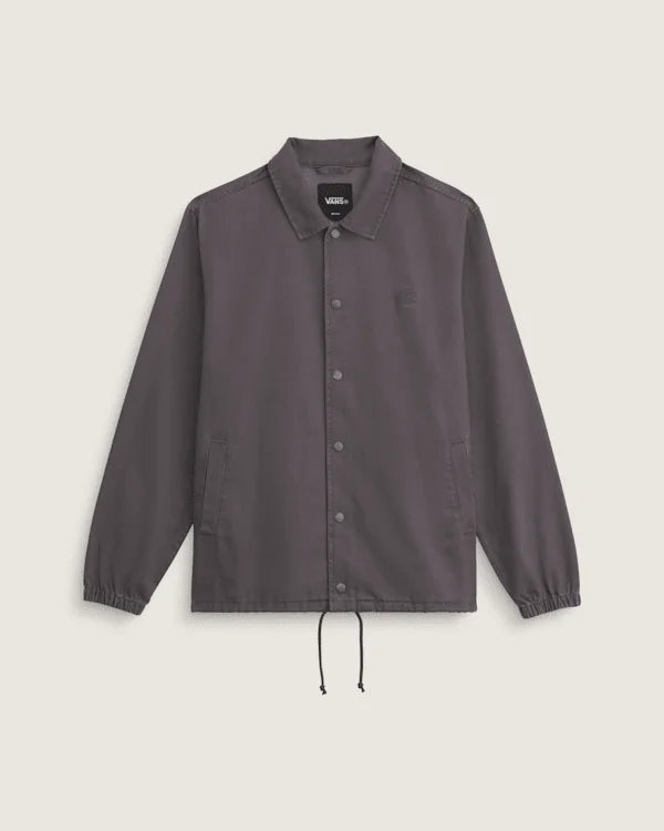 Torrey Pigment Canvas Coaches Jacket - Asphalt Grey
