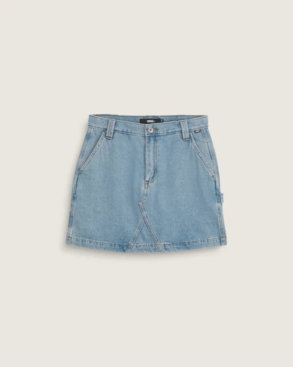 Chore Denim Skirt - Stonewash Blue