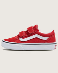 Little Kids Old Skool V Shoe - Racing Red / True White
