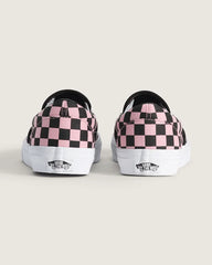 Classic Slip-On Checkerboard Shoe - Pink / Black
