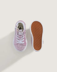 Toddler Sk8-Hi Side Zip Shoe - Glitter Lilac Mist Purple