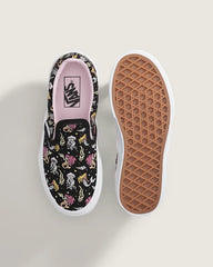 Little Kids Classic Slip-On Shoe - Glow-in-the-Dark Black / Pastel Pink