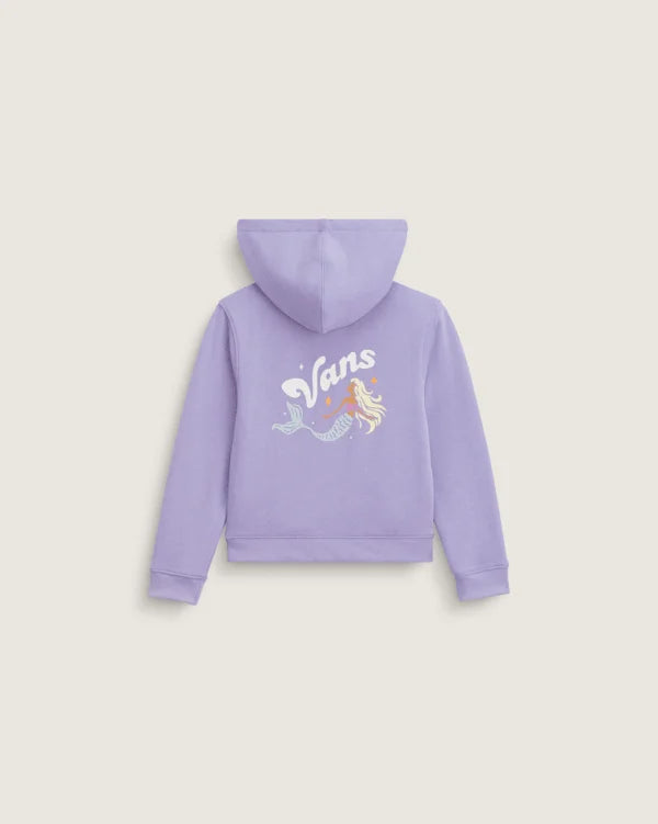 Little Kids Mermaid Zip Hoodie - Soft Orchid Purple