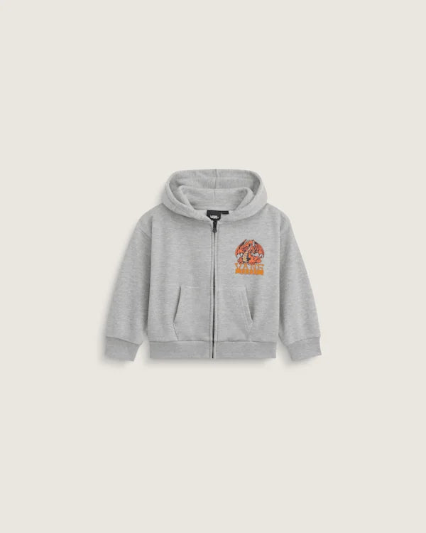 Little Kids Living Legend Zip Hoodie - Cement Heather Grey