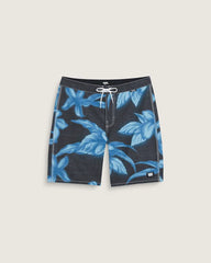 Airbrush Floral Boardshorts - Black