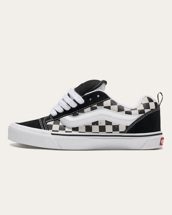 Knu Skool Checkerboard Shoe - Checkerboard Black / True White