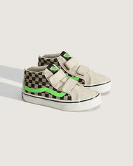 Little Kids Sk8-Mid V Shoe - Glow-in-the-Dark Taupe Mist Grey