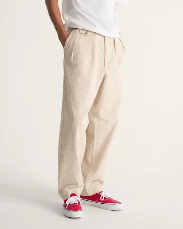 OTW by Vans Back Pleated Trousers - Creme Brulee Beige