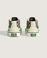 Little Kids Sk8-Mid V Shoe - Glow-in-the-Dark Taupe Mist Grey