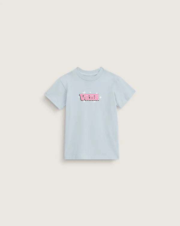 Little Kids Bubble Vans T-Shirt - Dawn Mist Blue