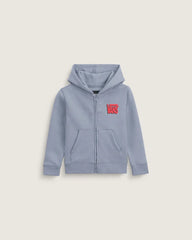 Little Kids Yolo Penguin Zip Hoodie - Glacial Slate Blue