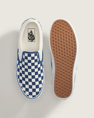 Classic Slip-On Checkerboard Shoe - Checkerboard True Blue / White