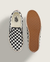Classic Slip-On Checkerboard Shoe - Checkerboard Black / Marshmallow White