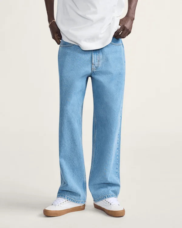 Check-5 Baggy Denim Pants - Stonewash Blue