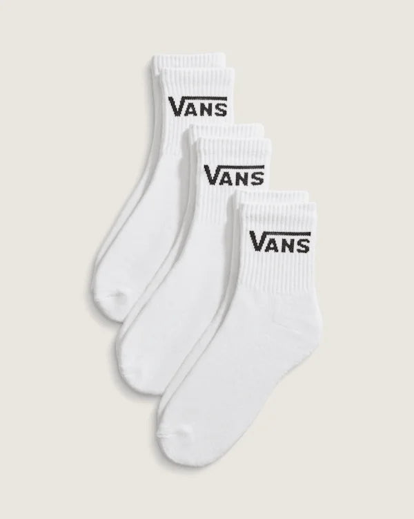 Classic Half Crew Socks - White