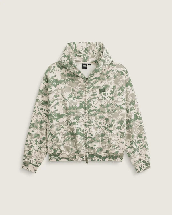 Premium Zip Hoodie - Digi Camo Green