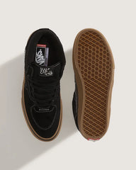 Skate Half Cab Shoe - Gum Black / White