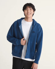 Premium Zip Hoodie - Deep Indigo