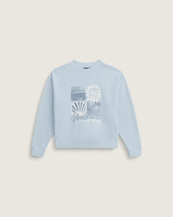 Kids Shore Thing Os Crew Sweatshirt - Dawn Mist Blue